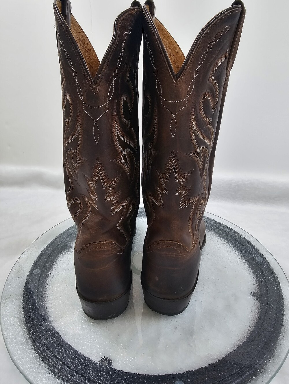 Dan Post Renegade Boots 12 Western Stitching Country Style Everyday Snip Toe View 4